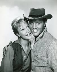 Vtg B&amp;W Portrait of ELVIS PRESLEY Flaming Star Barbara Eden Movie ...