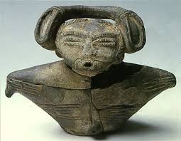 the dogu that only the upper body was found japanese ceramic figurine dogu jomon era akita japan bc 1 200 bc 800 縄文時代 古代 弥生時代