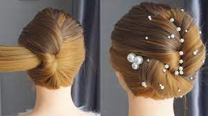 Easy Hairstyle For Wedding On Gown Beautiful Simple Hairstyles For Saree Hair Tutor Easy Hairstyles Bun Hairstyles For Long Hair Simple Hairstyle For Saree