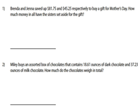 decimal word problems worksheets