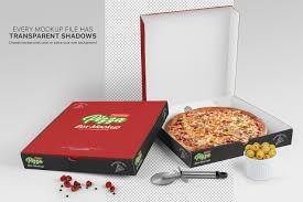 Download Pizza Box Mockups Set Of 5 In Packaging Mockups On Yellow Images Creative Store