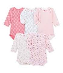 Lot De 5 Bodies Bebe Fille Manches Longues Rose Petit Bateau Body Bebe Fille Filles Bebe Vetements Bebe