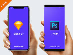 While the previous freebie is a set of highly realistic mockups, this one is a pack of vector solutions explicitly created for figma and sketch fans. Free Hand With Iphone X Or 8 Or Android Or Mockup Psd Or Sketch Creativebooster