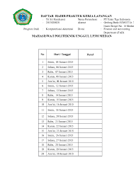 Check spelling or type a new query. Doc Daftar Hadir Pkl Tri Srihandayani Academia Edu