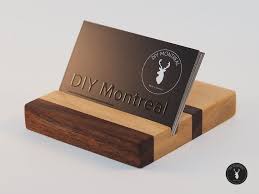 With a slight modification in size, the project can also be easily scaled up to use it as a credit card wallet. 6 Simple Gifts You Can Make From Wood Wood Business Cards Wood Business Card Holder Wooden Business Card Holder