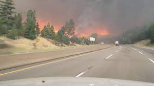 The coquihalla highway remains closed this morning due to a wildfire between merritt and hope. Doqk Bieohap8m