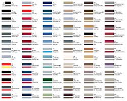 Pinstripe Color Charts