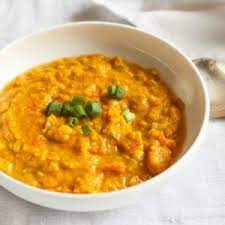 African Spiced Yellow Split Pea And Sweet Potato Soup The Full Helping Yellow Split Peas Yellow Split Pea Soup Sweet Potato Soup