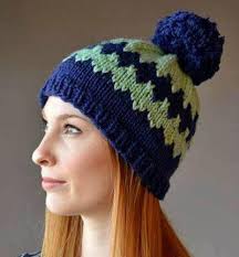 This hat looks like it could be a stranded colorwork pattern, but is actually made using slip stitches, working with only one yarn at a time. 10 Free Knitted Hat Patterns