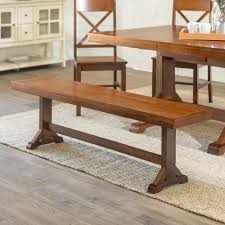 Find your table the perfect match with dining chairs in your taste. Walker Edison Furniture Company 60 Traditional Wood Trestle Dining Bench Antique Brown Hdbw1ab The Home Depot
