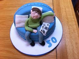 Unique Birthday Cake Ideas For Husband Sleeping Man Birthday Cakes 50th Birthday Cakes For Men 50th Birthday Cake Birthday Cake For Him