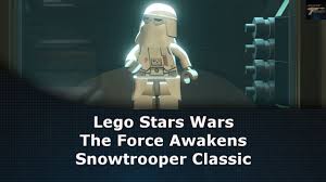 Lego Star Wars The Force Awakens Snowtrooper Classic Unlock Location Lego Star Wars Force Awakens Lego Star