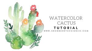 Take my free courses to get startedtherapeuticwatercolor.com where else to find me: How To Paint Watercolor Cacti Beginner Tutorial Youtube