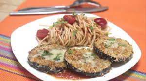 Crispy Baked Eggplant Video Recipe By Bhavna Eggplant Parmesan Recipe Vegetarian Recipes Baked Eggplant Eggplant Recipes Parmesan