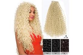 Hair extensions from hairextensionbuy.co.uk hair extensions allow people to change their hairstyles without cutting hair and add length, shape, style and color in a minute! Dick Smith 60cm Jerry Curly Blonde 613 Fashion Icon Hair 60cm Synthetic Clip In On Hair Extensions Double Weft Jerry Curly Wavy Human Hair Feeling False Hairpieces For Women 120g 7pcs Lot Blonde 613