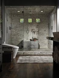 This contemporary vanity design is a nice juxtaposition to the heavily patterned wallcovering in this small but mighty bathroom. Unique Bathroom Designs Homeadore Contemporary Master Bathroom Unique Bathroom Design Luxurious Showers