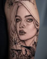 Work in progress ➰ A lady with a fox for Melissa @scenic_ink ✨🦊 Done at  @muka_studio . . . . . #foxtattoo #ladytattoo #womantattoo  #womantattooartist #armtattoo #portraittattoo #dotworkers #tatuaje #тату  #graphictattoo #polishtattoo #