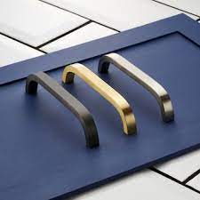 Solid Brass Modern Long Kitchen Bar Door Handles Door Handles Gunmetal Gunmetal Grey