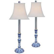 Ginger jar lamp from regency hill. Delftware Blue And White Porcelain Buffet Lamps Set Of 2 61y98 Lamps Plus