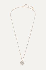 Women's accessories get it fast. Rose Gold Lucky Move 18 Karat Rose Gold Diamond Necklace Messika Net A Porter