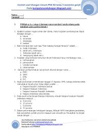 Soal Uas Ganjil Pkn Sd Kelas 5