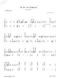 Learn we are the champions faster with songsterr plus plan! We Are The Champions Accompaniment Queen Free Piano Sheet Music Piano Chords