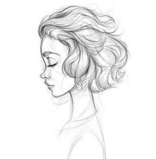 46 Ideas For Drawing Of Girls Profile Sketch Face Profile Drawing Sketch Nose How To Draw Hair