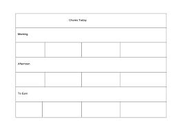 Template For Chore Charts Advmobile Info