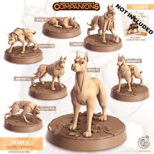 3228mm Doberman Companion, Castnplay Miniatures , Role Playing Games  Miniature, Wow, Dungeon and Dragons, RPG, Dnd,dogs, Puppies, Pets. - Etsy  Canada