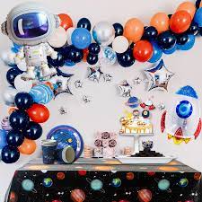 Fruit or veggie kabobs shaped like rocket ships; Cyuan Outer Space Theme Birthday Party Astronaut Rocket Ship Foil Balloons Galaxy Solar System Kids Birthday Decoration Favors Party Diy Decorations Aliexpress