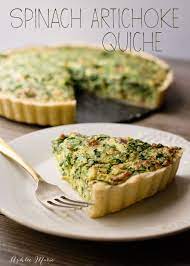 Spinach Artichoke Quiche Ashlee Marie Quiche Recipes Artichoke Quiche Recipe Recipes