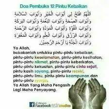 Kita mulai satu demi satu. Do A Minta 12 Pintu Kebaikan Doa Doa Islam Hijrah Islam