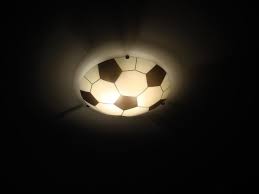 The thing is, some players i believe naturally learn or do better bending the ball with just like kids forget to turn the lights off in their room, they forget what part of the foot to use when kicking. Soccer Ball Ceiling Light Fixture 80