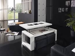 Update of april 2019 collection. Table Basse Relevable Design Octopus Laquee Blanc Brillant Table Basse Relevable Transformable