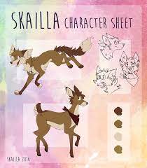 Skailla Character Sheet By Skailla Canine Drawing Character Sheet Dog Drawing
