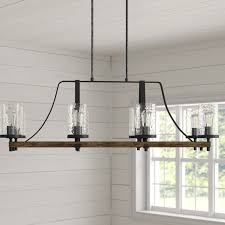 Laurel Foundry Modern Farmhouse Zaria 8 Light Kitchen Island Linear Pendant Reviews Wayfair