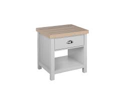 Largeur 44 cm, profondeur 30 cm, hauteur 52,5. Table De Nuit Grise Et Bois Clair Clio Beliani Fr