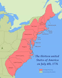 Happy Independence Day America Map Of The United States On July 4th 1776 Map Credits Spoonvision Reddit Map Geography America Map Map United States Map