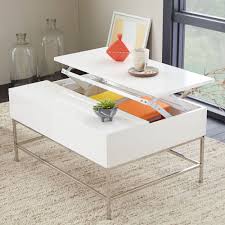 White lacquer coffee tables like this one often go for higher prices, but this affordable option has all the style without busting your budget. Lacquer Storage Coffee Table