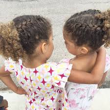 Biracial Hair Mixed Children Natural Curls Braids French Braids Twin Girls Www Thewildbees Com Brai Biracial Hair Mixed Girl Hairstyles Mixed Kids Hairstyles