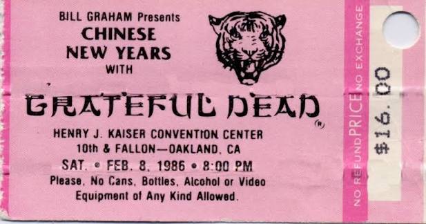 February 8, 1986 – The Dead play Henry J. Kaiser Convention Center in  Oakland, CA 🎥 Watch the show in my story 🤠