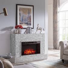 Opens in a new tab. Mfp57009 White Faux Marble Finish With Soft Gray Electric Fireplace With Remote Unbranded Contem Fireplace Tv Stand Electric Fireplace Tv Stand Fireplace Tv