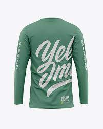 Download Men S Long Sleeve T Shirt Mockup Back View In Apparel Mockups On Yellow Images Object Mockups