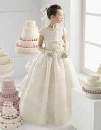 Foto 23 De 24 Monica Traje De Comunion Con Cuerpo Entallado Manga Corta Y Falda Acampanada Communion Dresses First Communion Dresses Holy Communion Dresses