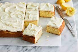 Lemon Sheet Cake With Buttercream Frosting Recipe Recipe Frosting Recipes Sheet Cake Lemon Angel Food Cake