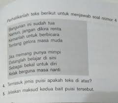 Buatlah puisi bebas 4 bait brainly co id. Termasuk Jenis Puisi Apa Dan Jelaskan Maksud Kedua Bait Puisi Brainly Co Id