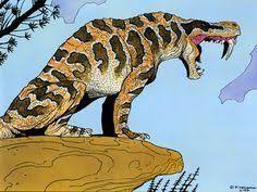 Inostrancevia Not A Dinosaur But A Gorgonopsid Known Individuals Have Total Body Lengths Reaching 11 Ancient Animals Prehistoric Creatures Prehistoric World