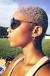 Brown Dyed Short Natural Hair