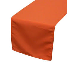 14 X 108 Inch Polyester Table Runner Orange Orange Table Table Runners Wedding Teal Napkins
