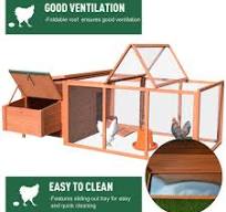 Amazon.com: Pawhut Deluxe, gallinero de madera con corral ...